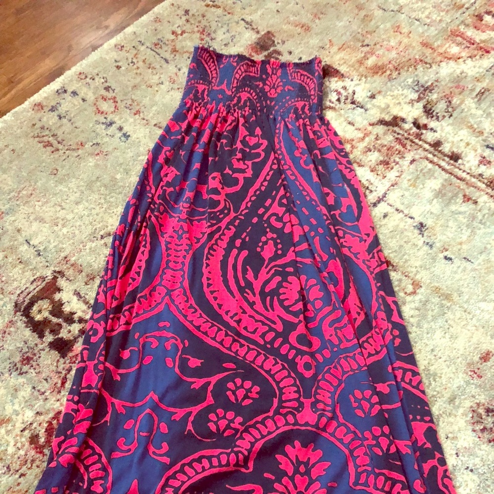 Paisley Pattern Maxi Dress